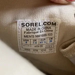 Sorel Woodbine Surplus Boots Canvas Oyster Gray/White Swan NM1688 Size 8 Sorel | Shoes | Sorel Woodbine Surplus Boots Canvas Oyster  main image 4